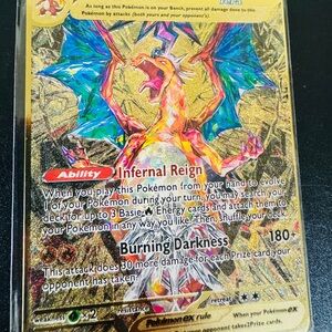 Pokemon Charizard Ex 223 Metal Gold Card
